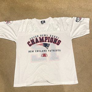 LogoAthletic New England Patriots Tom Brady Super Bowl XXXVI Champion Jersey XL